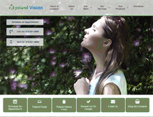 Tablet Screenshot of eyelandvision.com